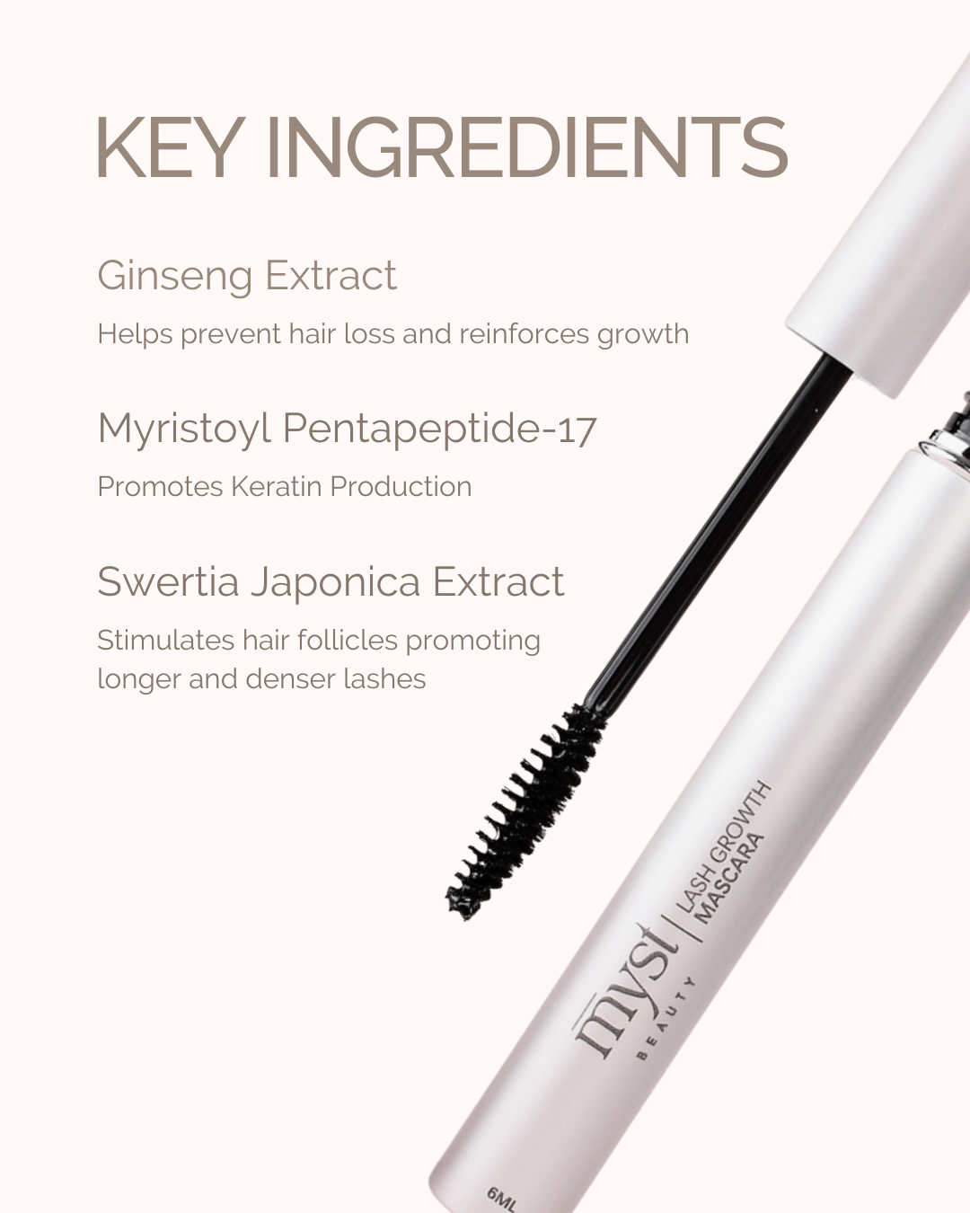 Lash Growth Mascara - Myst Beauty